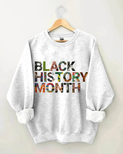 Remembering Black History Month Long Sleeve Sweatshirt