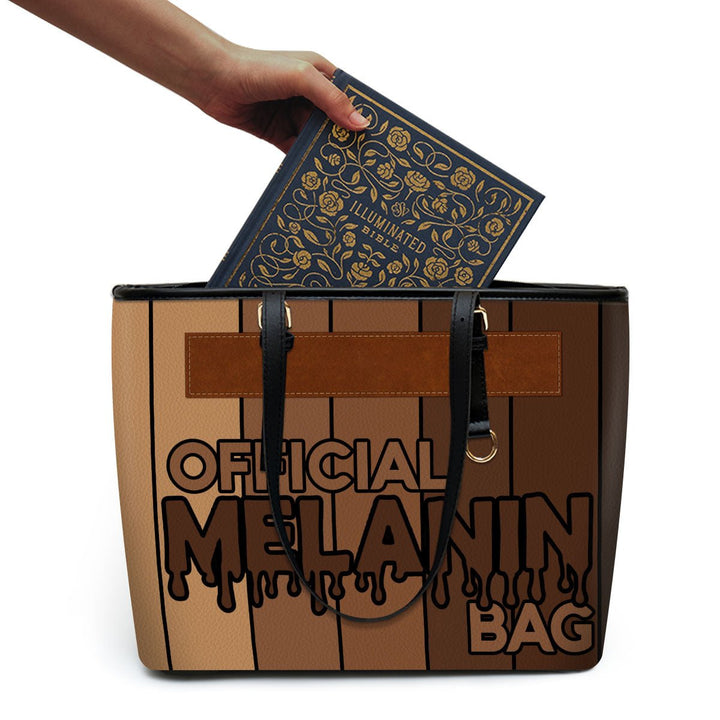 Official Melanin Bag - Personalized Leather Totebag