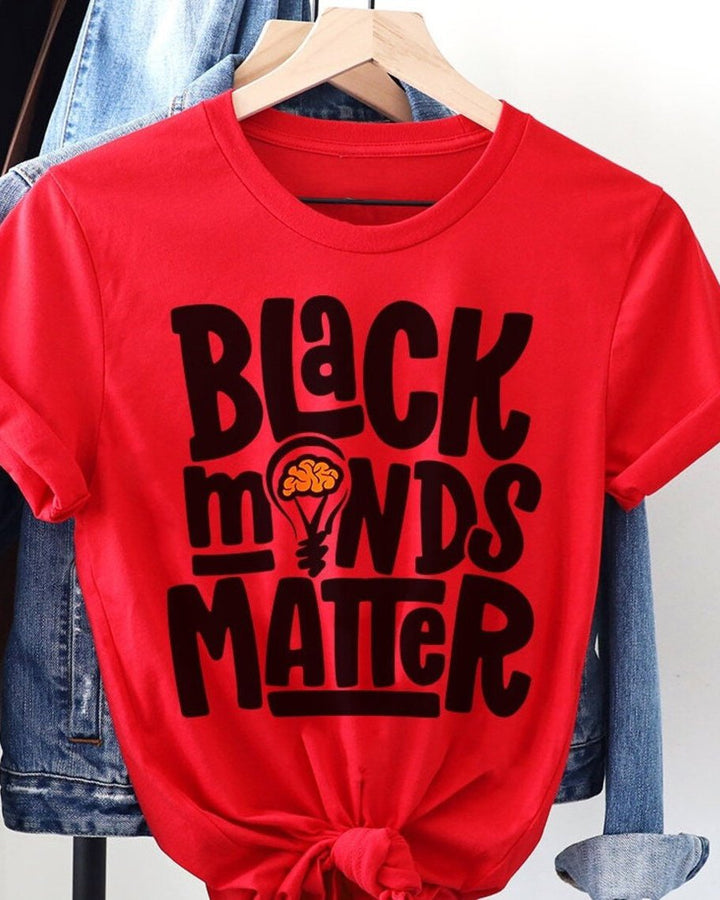 Black Minds Matter Short Sleeve T-shirt