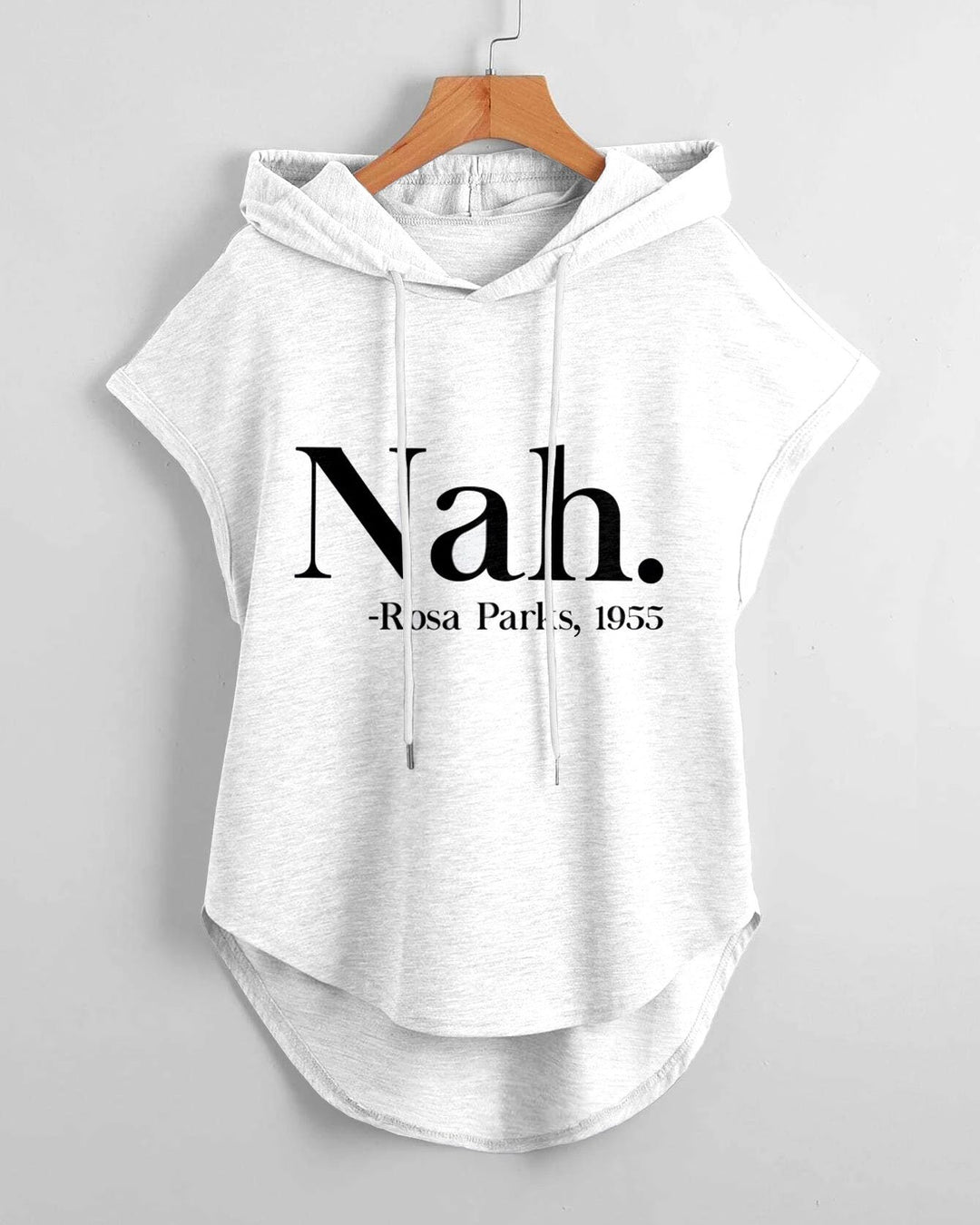 Nah Rosa Parks Hem Drawstring Hooded Tee