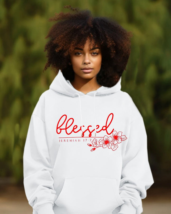 Christian Women Blessed Long Sleeve Hoodie