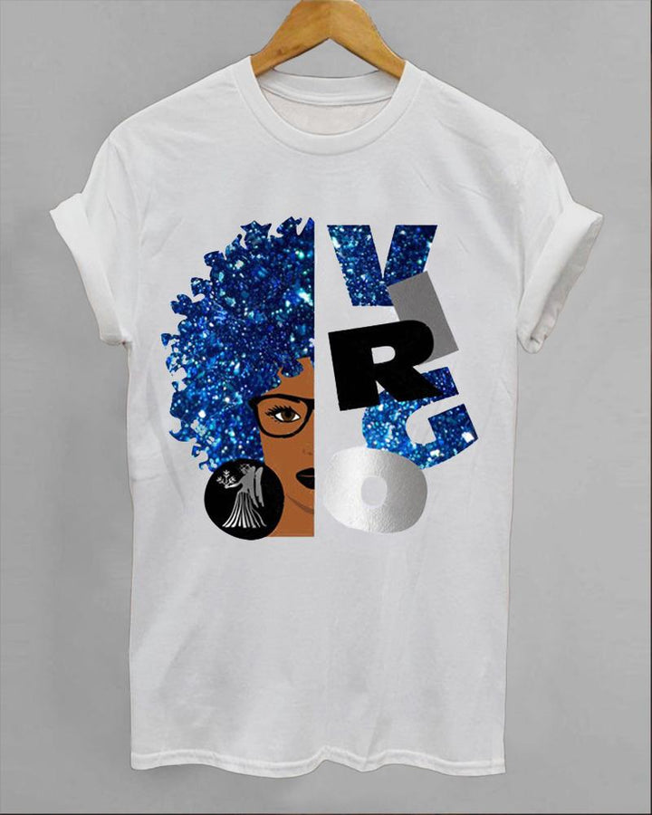 Half Face Virgo Unisex Short Sleeve Tshirt