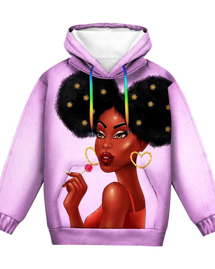 Lollipop Black Girl Hoodie