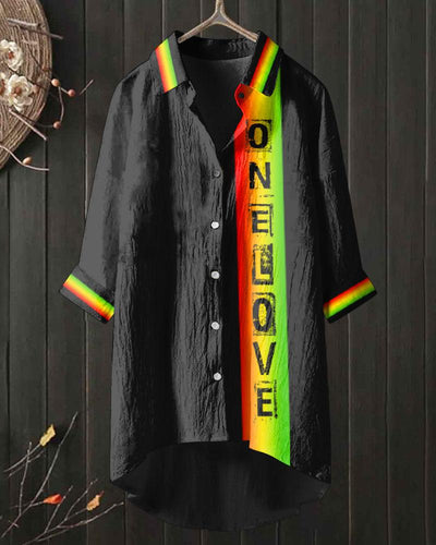 Black Pride One Love Long Sleeves Blouses