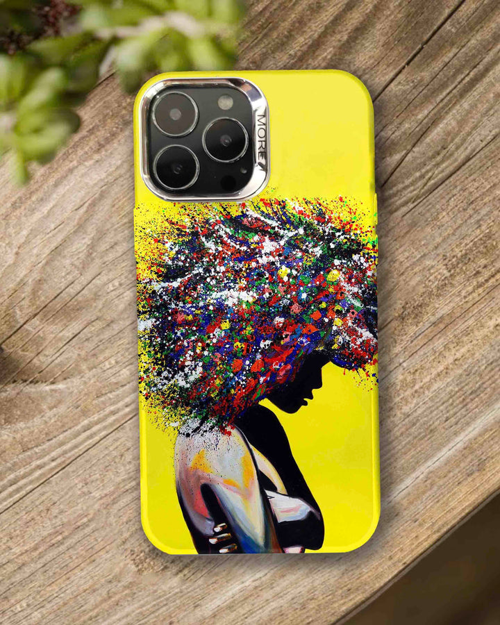 Oil Painting Afro Woman Art IPhone Case