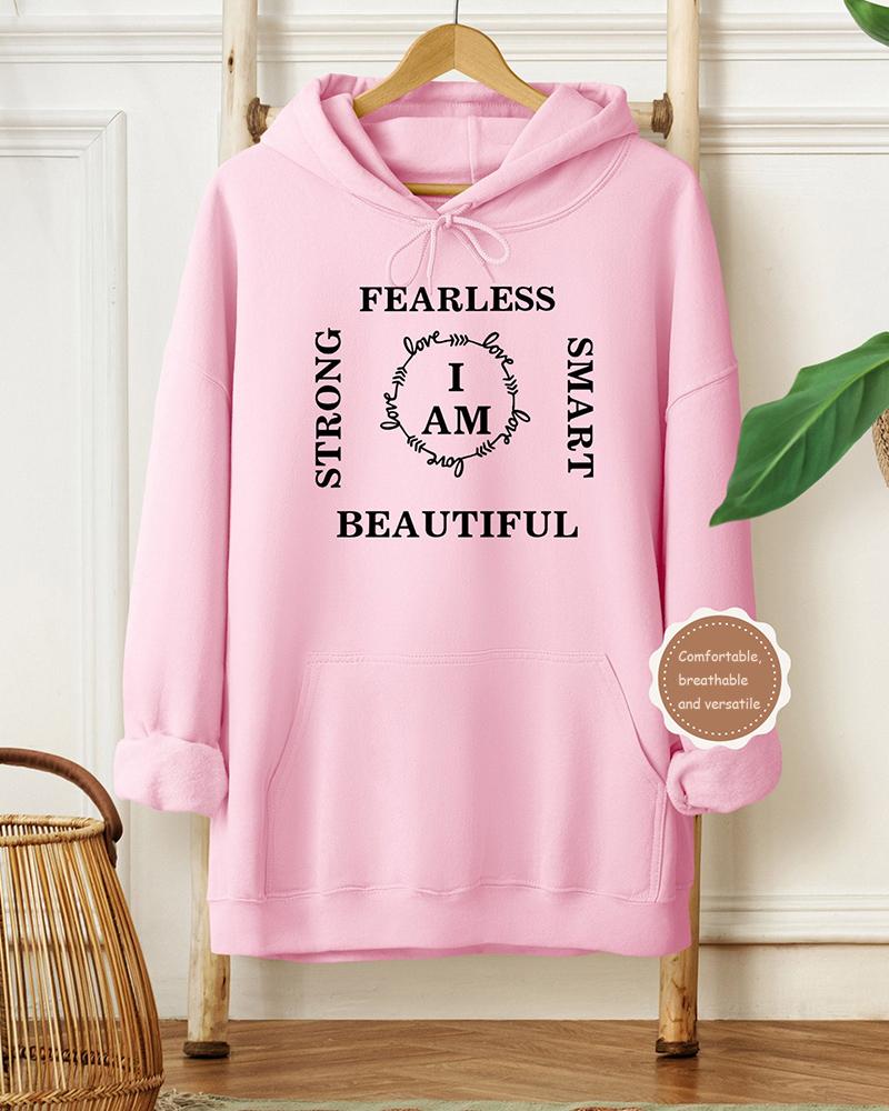 I Am Inspirational Long-sleeved Hoodie