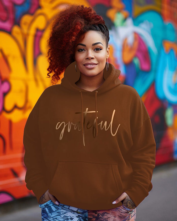 Gradient Greatfult Long-sleeved Hoodie