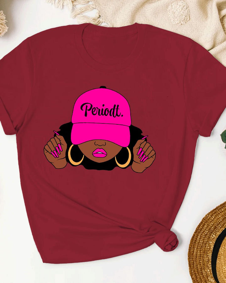 Periodt Woman Cap Short Sleeve Tshirt