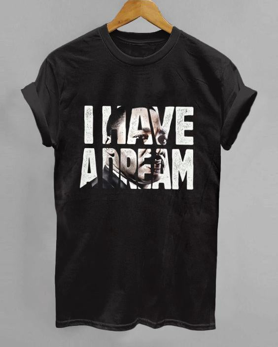 Martin Luther King I Have A Dream Crew Neck Short Sleeve Tshirt