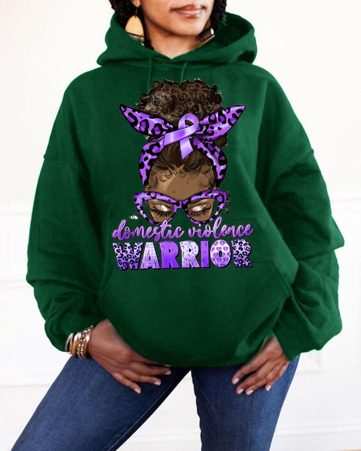 Women's Clothing Domestic Violence Awareness  Hooded Sweatshirt