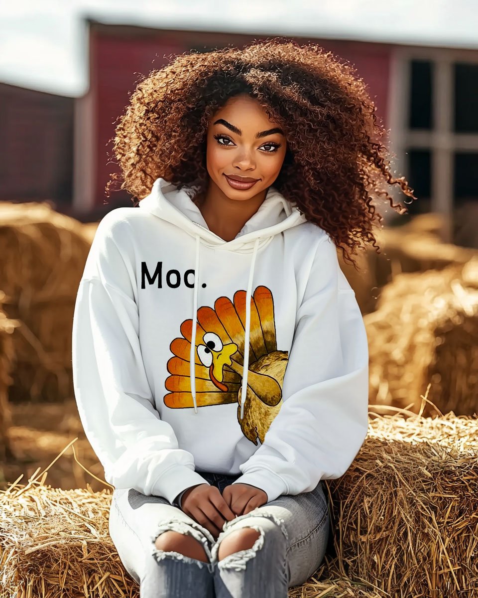 Women's Thanksgiving Long Sleeve Hoodie With Pocket