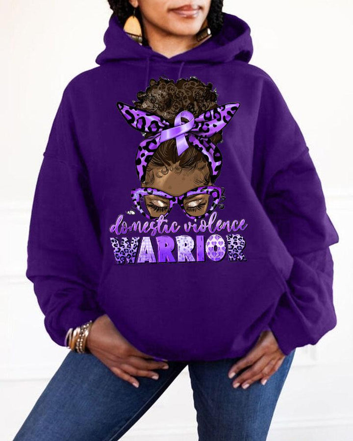 Women's Clothing Domestic Violence Awareness  Hooded Sweatshirt