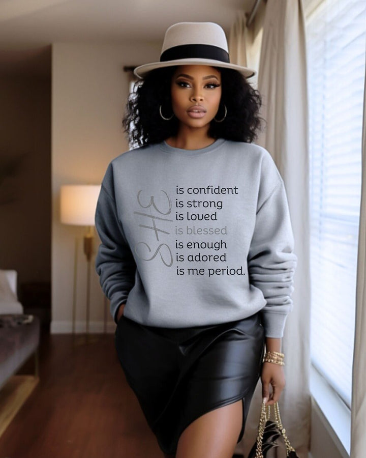 Women She Is Long Sleeve Sweatshirt