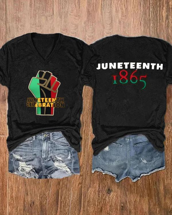 Black PowerJuneteenth 1865 Short Sleeve Tshirt