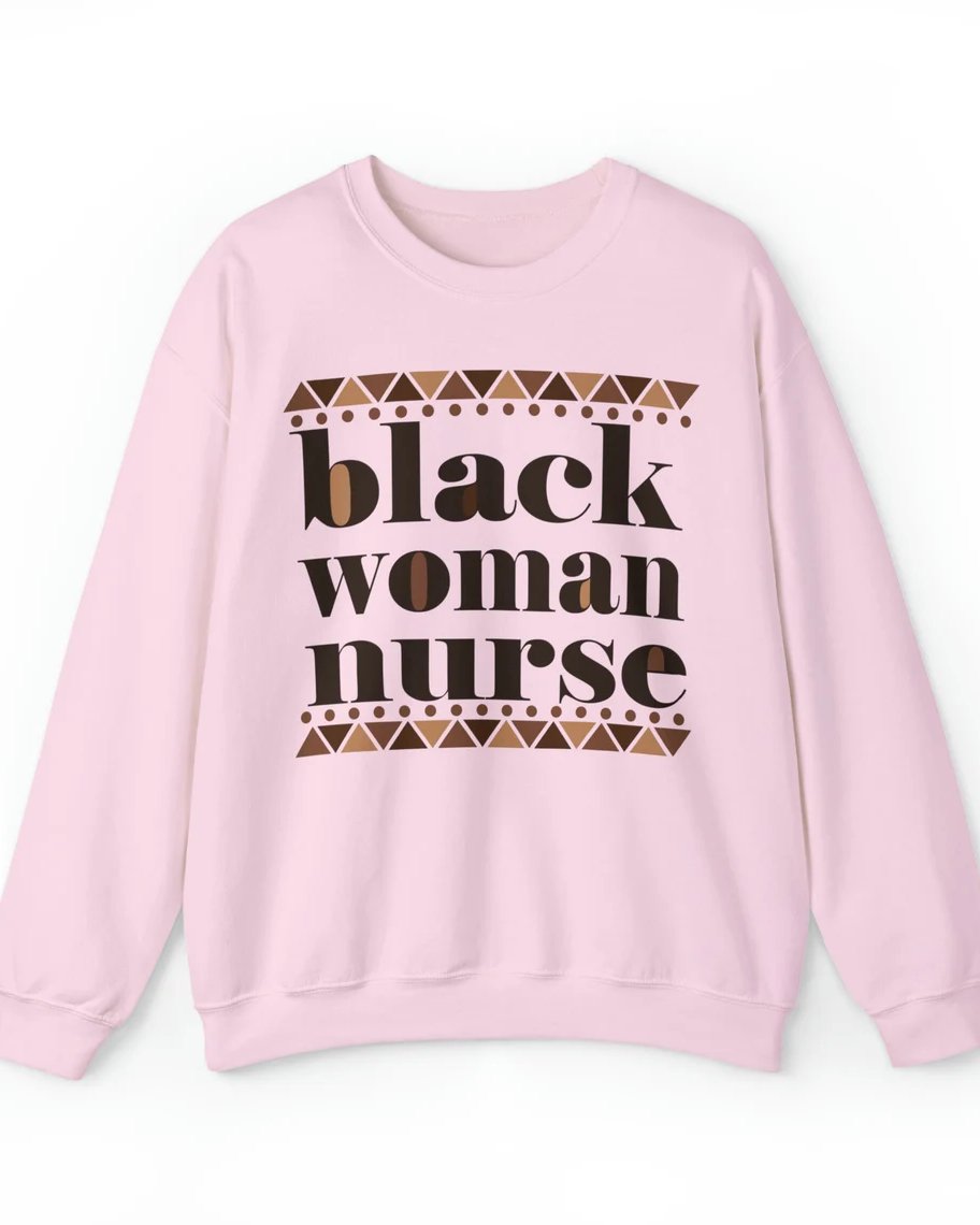 Black Woman Nurse Unisex Sweatshirt