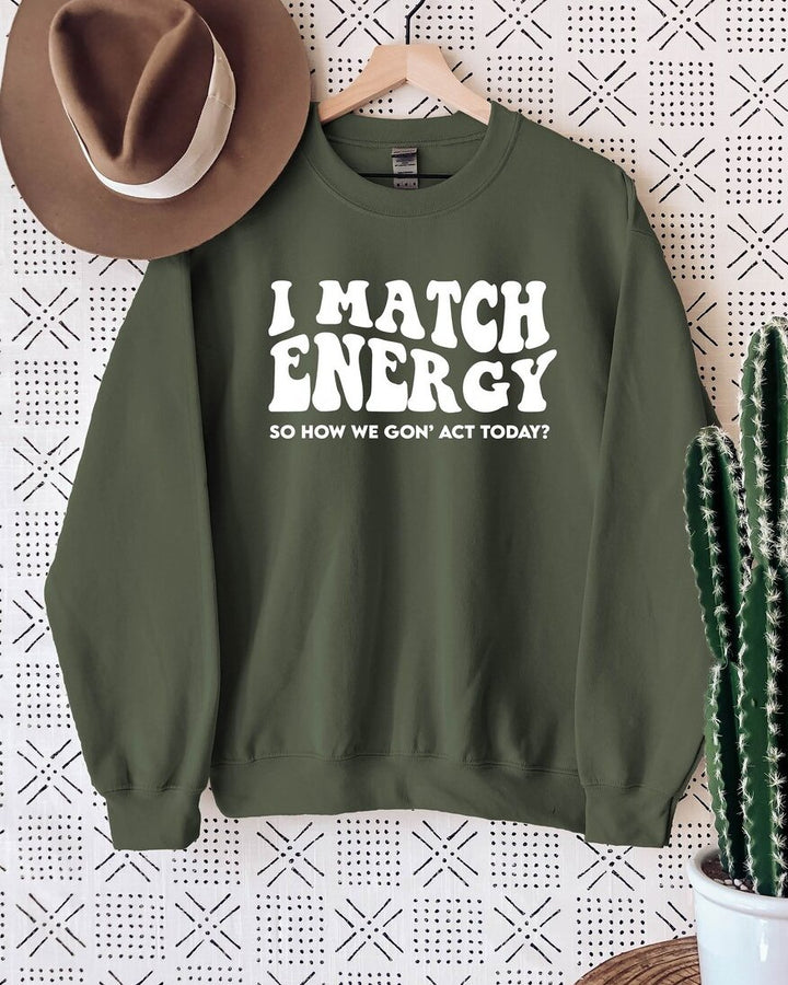 I Match Energy Women Long Sleeve Sweatshirt