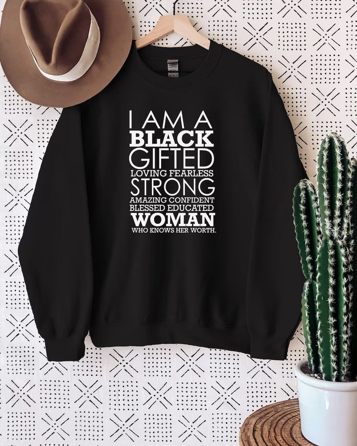 I Am A Black Gifted Long Sleeve Sweatshirt