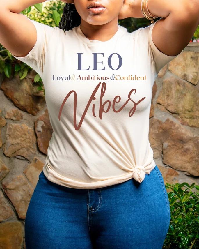 Black Women Leo Tshirt