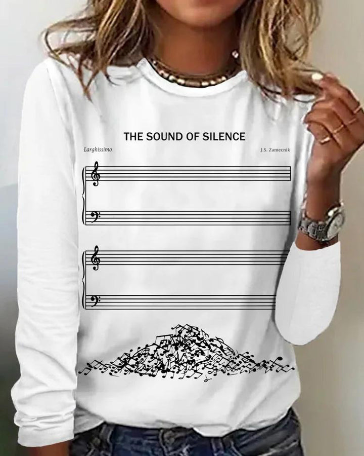 The Sound Of Silence Art Music Long Sleeve T Shirt