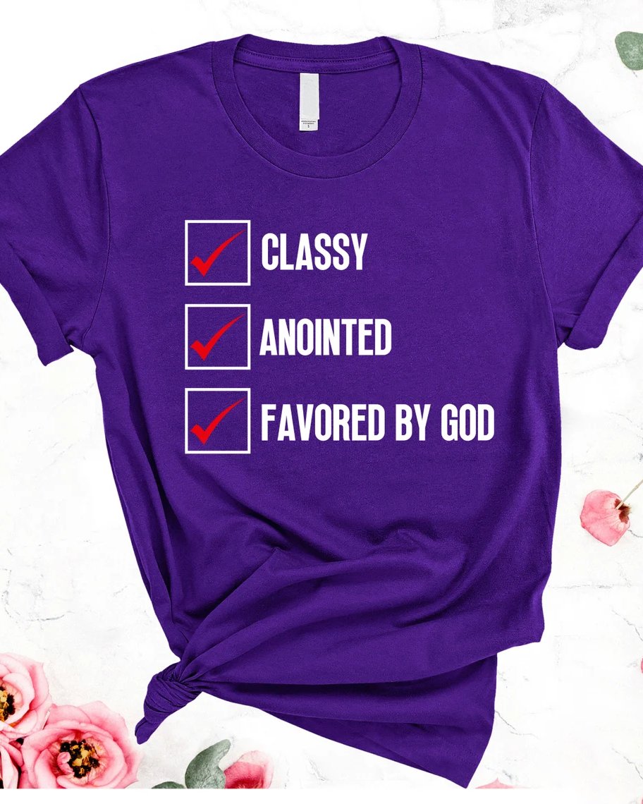 Classy Anointed Crew Neck Unisex Short Sleeve Tshirt