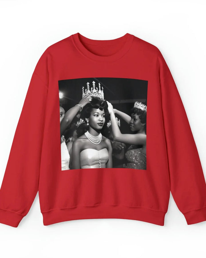 Black Beauty Queen Crewneck Long Sleeve Sweatshirt