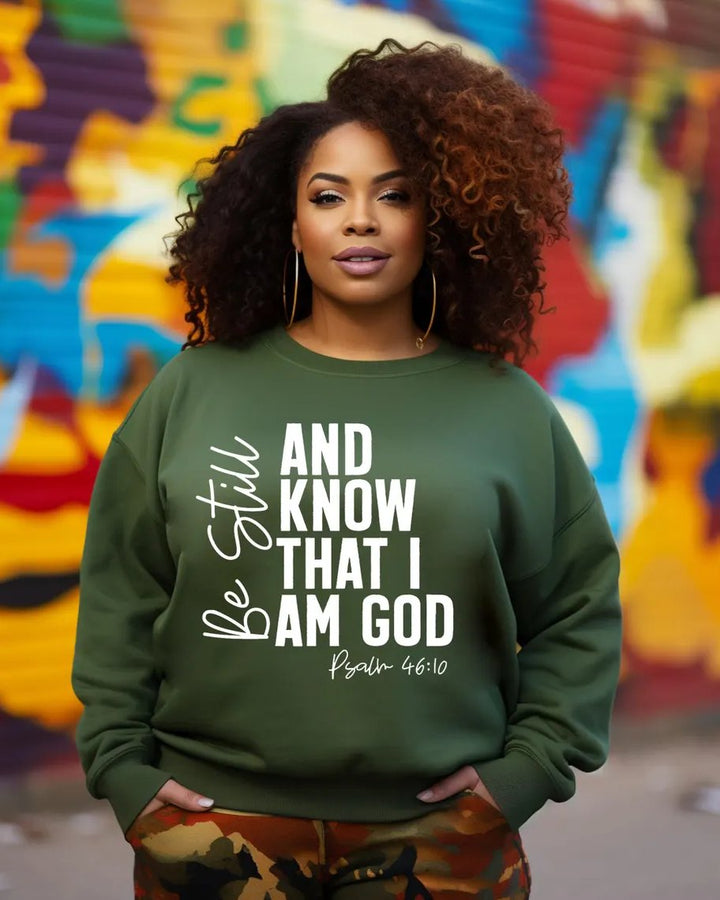 Be Still and Know That I Am God Crewneck Sweatshirt