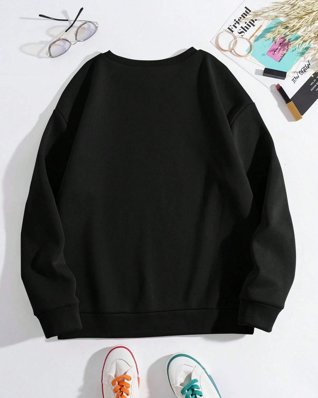 Black Beauty Queen Crewneck Long Sleeve Sweatshirt