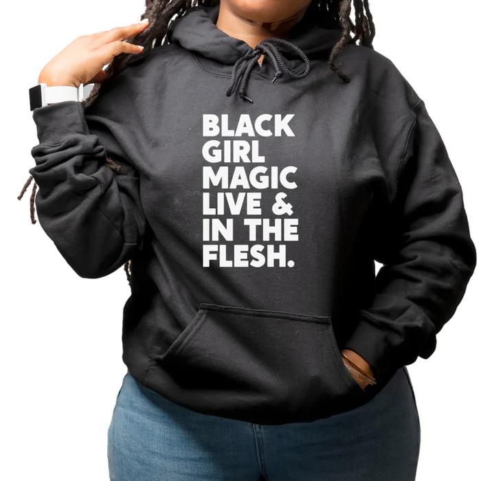 Black Girl Magic Live Long Sleeves Hoodie