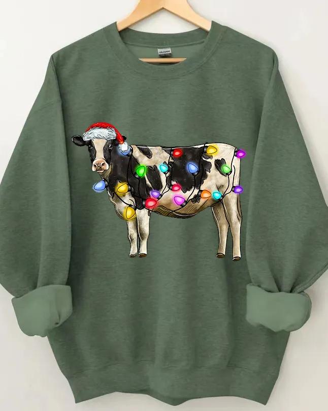 Cute Christmas Cows Sweatshirt