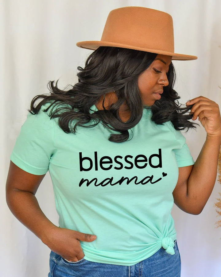 Blessed Mama Short Sleeve Tshirt