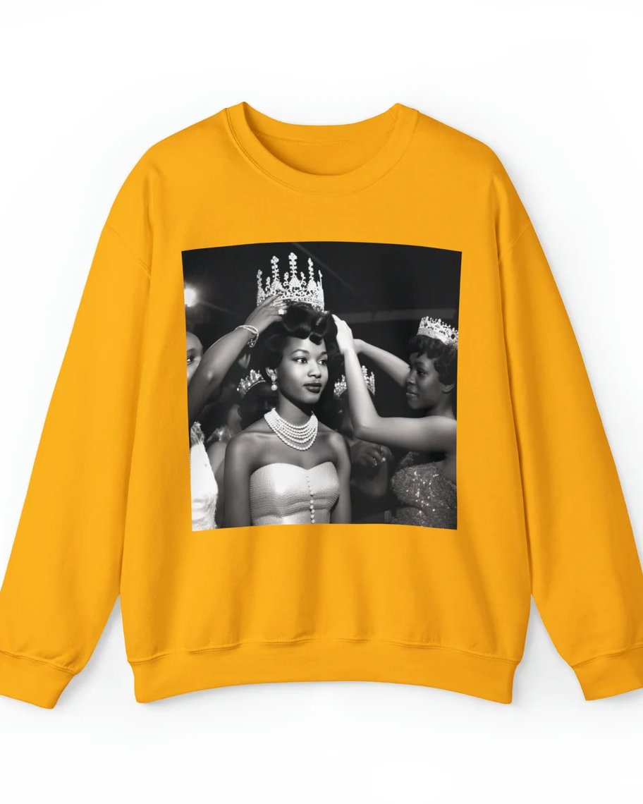 Black Beauty Queen Crewneck Long Sleeve Sweatshirt