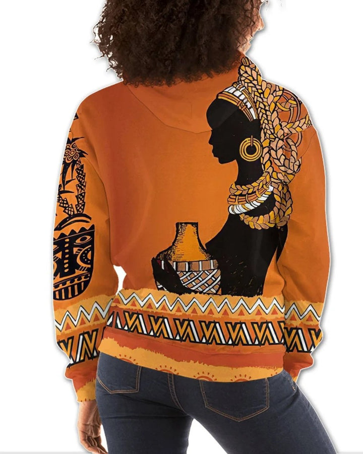 Black American African Tribe Hoodie