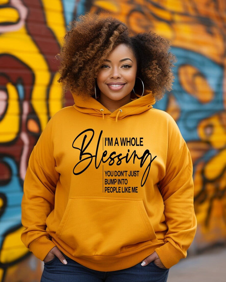 I'm a Whole Blessing Long Sleeve Hoodie