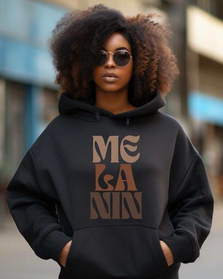 Black Woman Melanin Girl Long Sleeves Hoodie