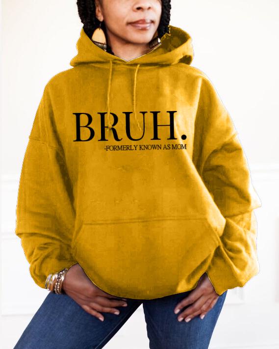 Bruh Formerly Known As Mom Long Sleeve Hoodie