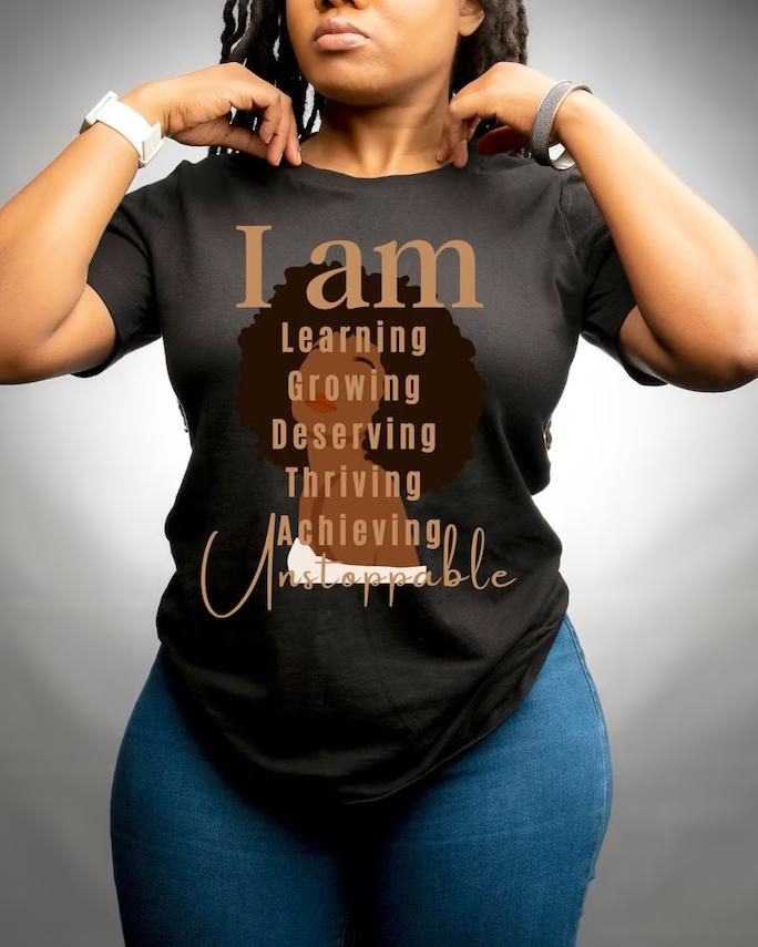 Black Queen I Am Learning Tee