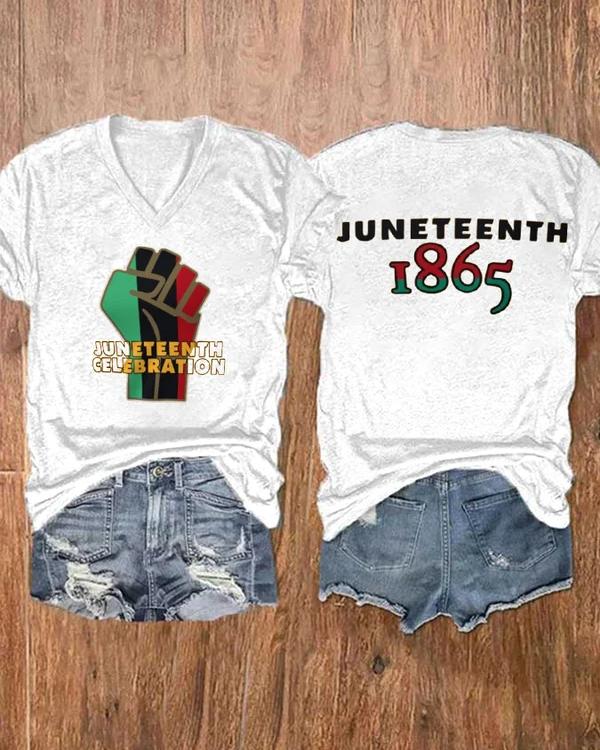 Black PowerJuneteenth 1865 Short Sleeve Tshirt