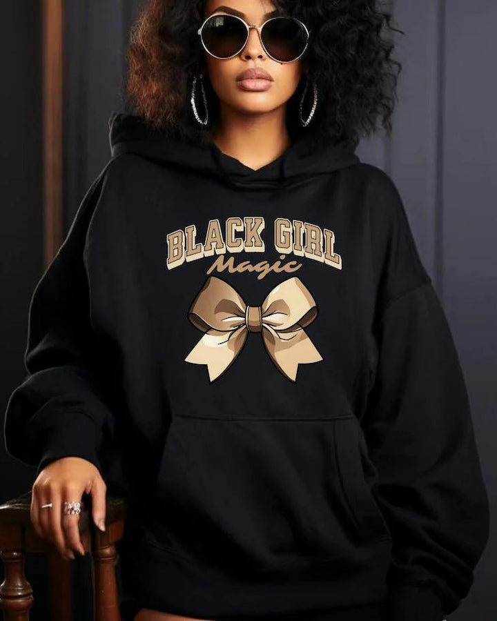 Black Girl Magic Woman Long-sleeved Hoodie