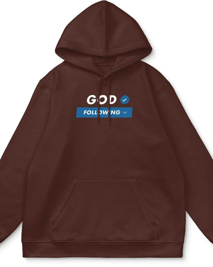 Pretty Girls Follow God Print Long-sleeved Hoodie