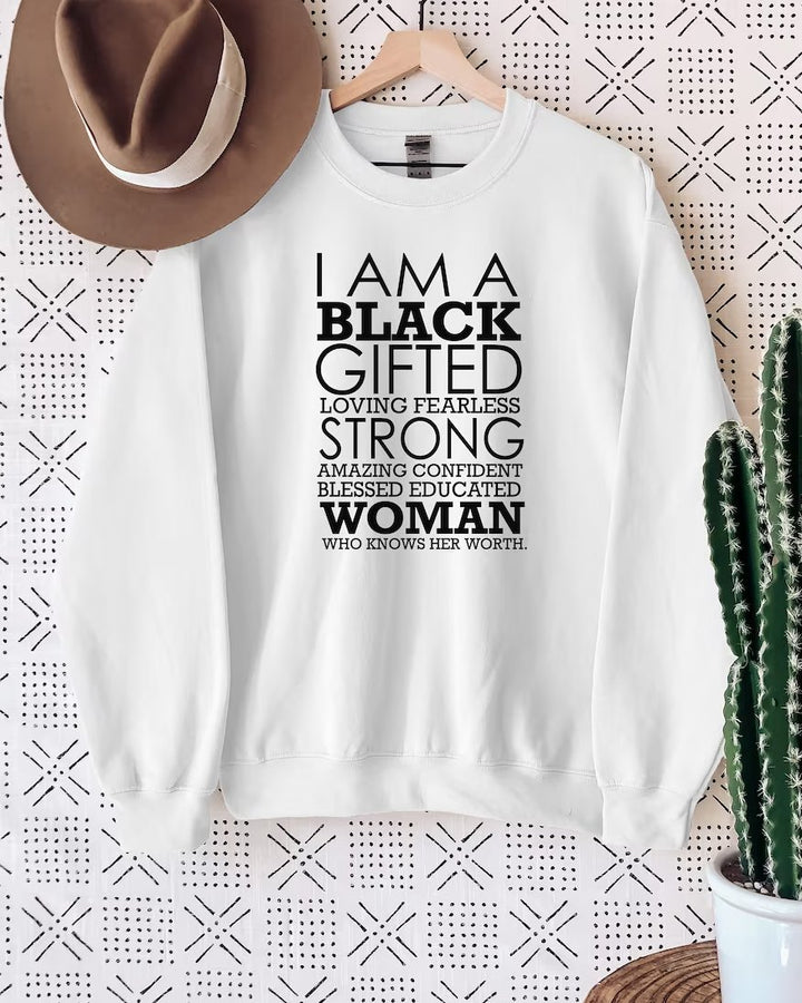 I Am A Black Gifted Long Sleeve Sweatshirt