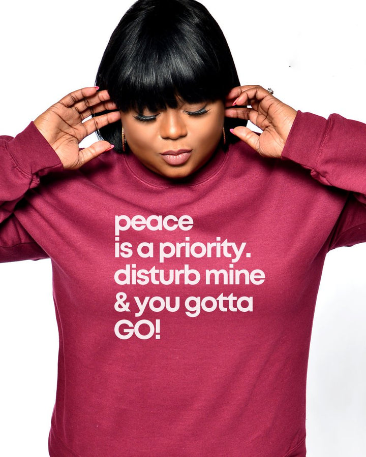 Peace Is A Priority Unisex Sweatshirt