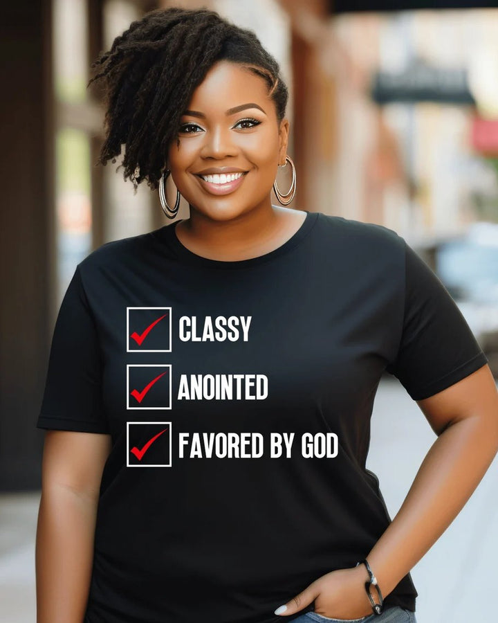 Classy Anointed Crew Neck Unisex Short Sleeve Tshirt