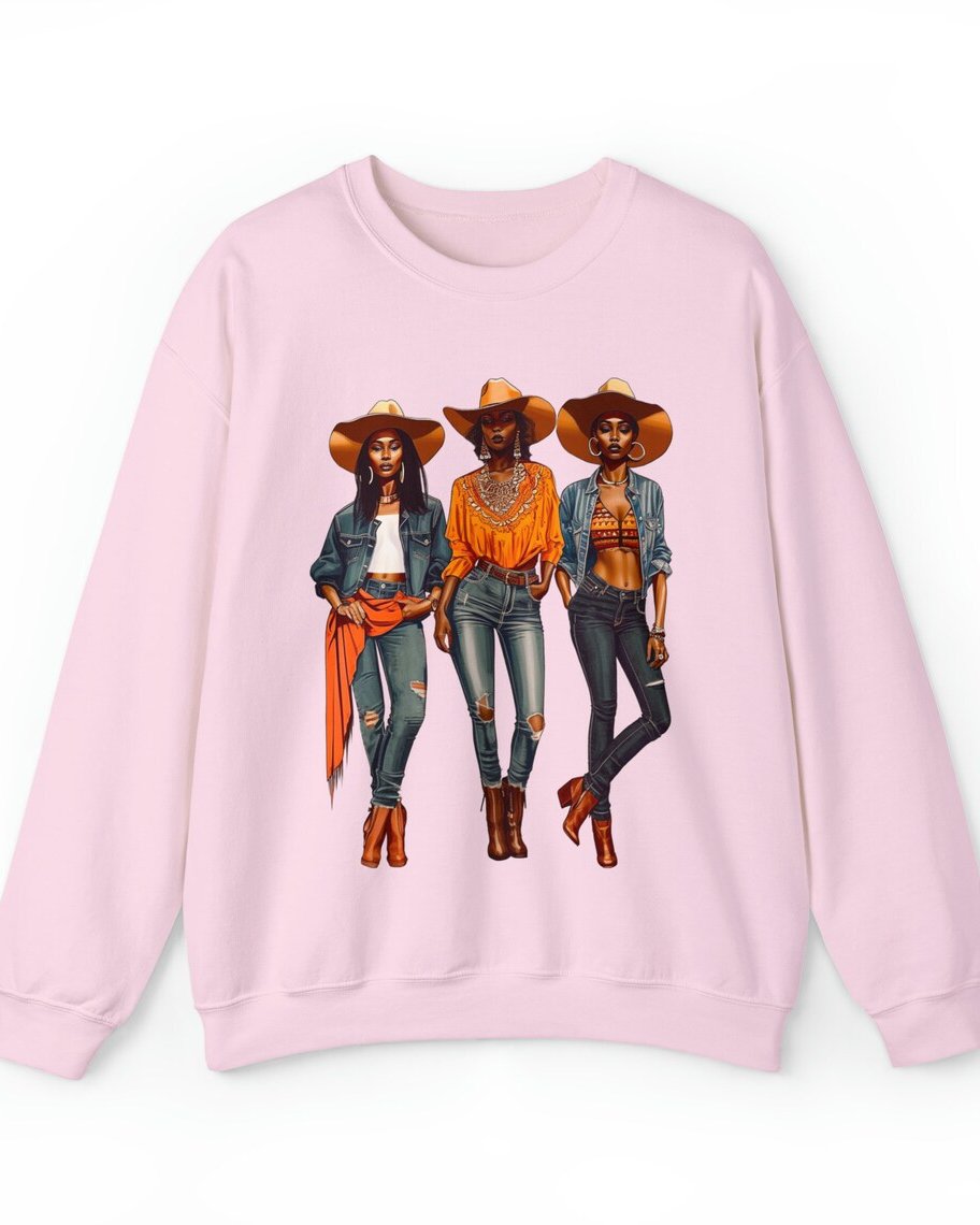 African Americ Black Cowgirls Woolen Sweatshirt