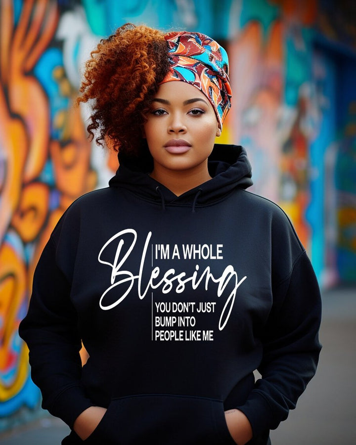 I'm a Whole Blessing Long Sleeve Hoodie