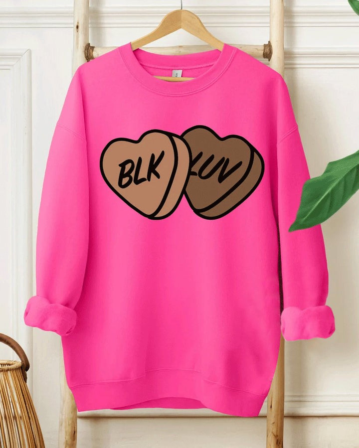 Black Love Art Long Sleeve Sweatshirt