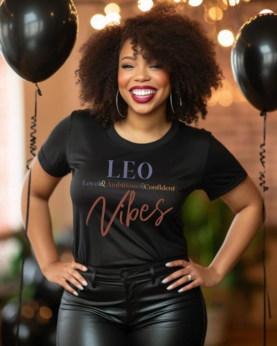 Black Women Leo Tshirt