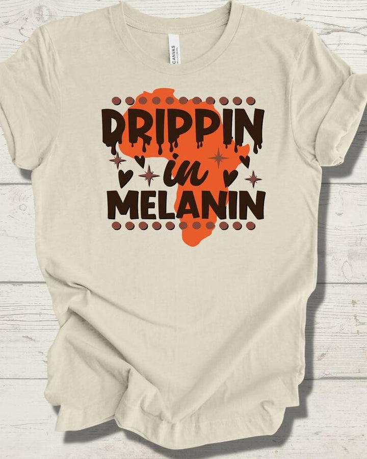 Drippin In Melanin Short Sleeve T-shirt