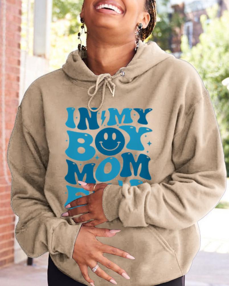 In My Boy Mom Era Long Sleeve Hoodie