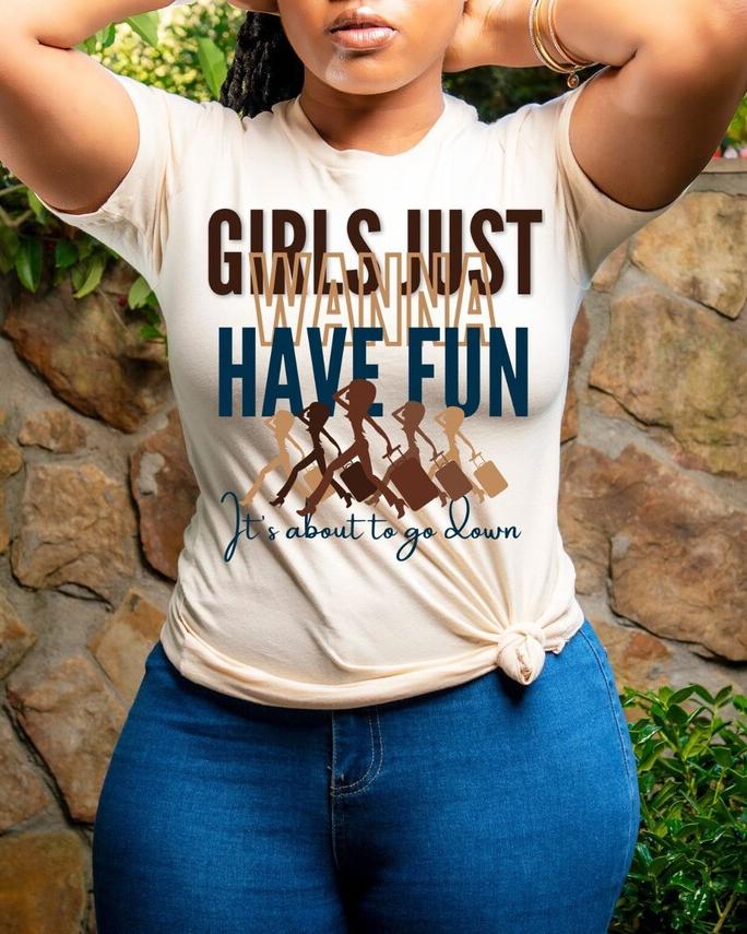 Black Girl Just Have Fun Short Sleeve T-shirt