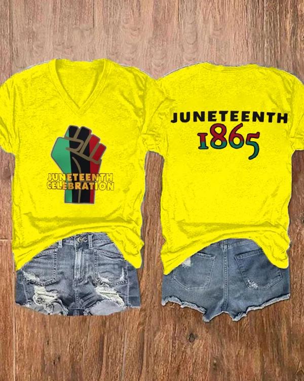 Black PowerJuneteenth 1865 Short Sleeve Tshirt